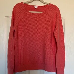 GAP Women's Coral Crew Neck Sweater Sz XL